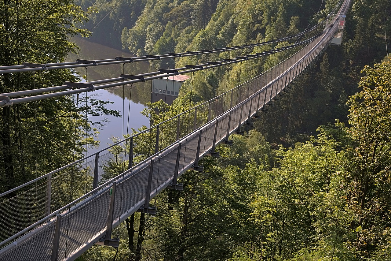 Пешеходный подвесной мост Титан-рt Германия